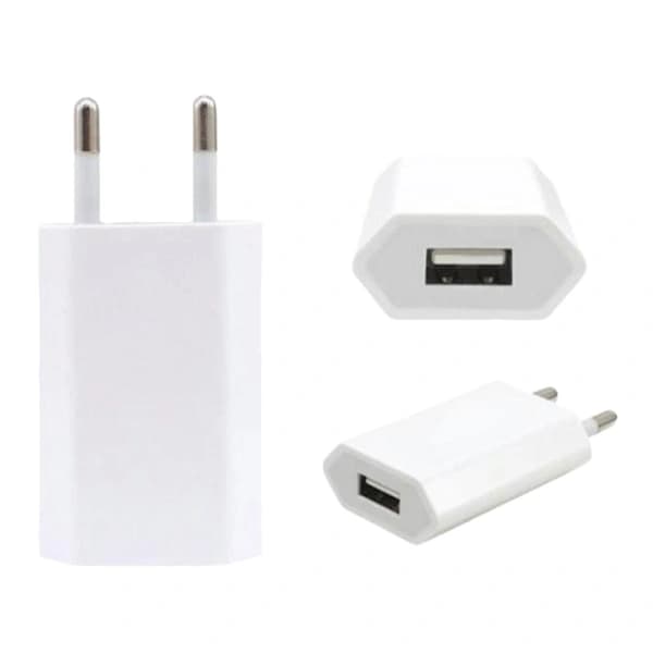 USB-laddare för iPhone / Samsung 5V / 1A m.fl. Vit (PA),SD