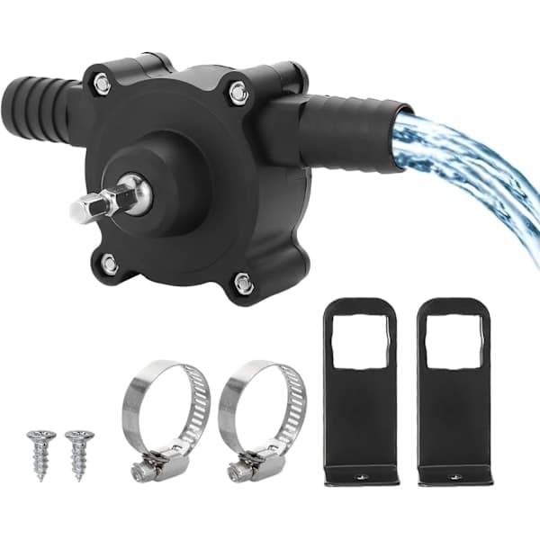 Electric Drill Pump for Water, Gasoline, Oil, Diesel, Liquid Transfer Pump, Mini Handheld Self-Priming Quick Pump, AB