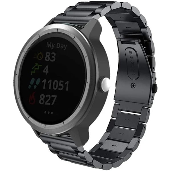 Garmin VivoActive 4 armbånd rustfrit stål Sort,SEB