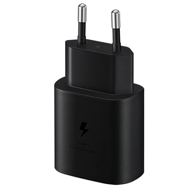 25 W SAMSUNG Hurtig USB-C med kabel sort, SD