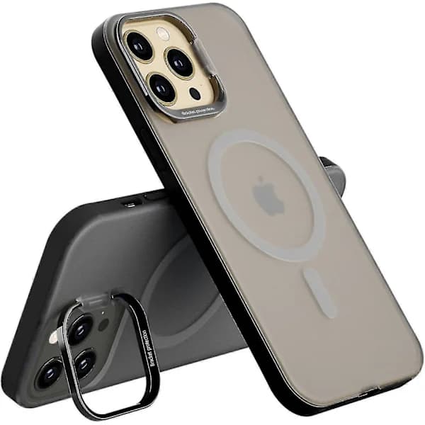 Magnetisk deksel med stativ Kompatibel med iPhone 13 Pro Max/iPhone 13 Pro/iPhone 13, Støtsikker beskyttelse, TH