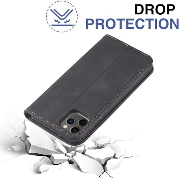 For iPhone 11 -16 Magnetic Leather Phone Case, Premium Leather Flip Case Foldable Card Slot Shockproof Stand Function,SD