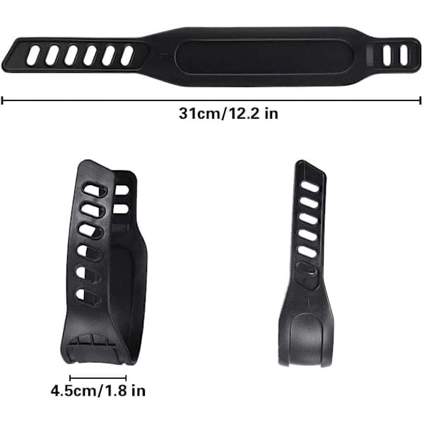 Universal Exercise Bike Pedal Straps, Long Adjustable Rubber Straps, AB