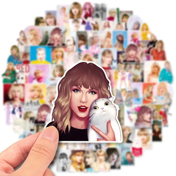 Sanger Taylor Swift Personlighetsklistremerker, Sett med 1, SD