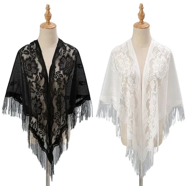 Women's Shawl Evening Prom Cape WHITE white,SEB