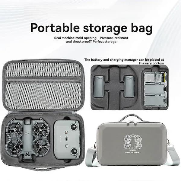 Storage Bag Compatible with DJI Neo 2 Drone, Battery, Protective Case Compatible with DJI Neo 2 Remote Control, Handv,SEB