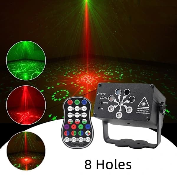 Disco LED-laserbelysning, SD