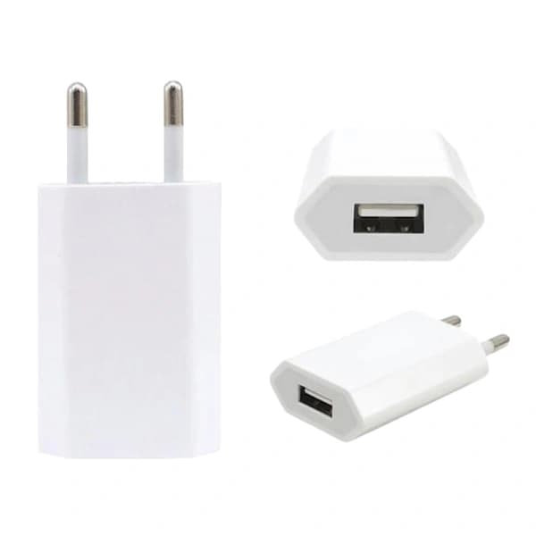 USB-laddare för iPhone / Samsung 5V / 1A m.fl. Vit (PA),SD