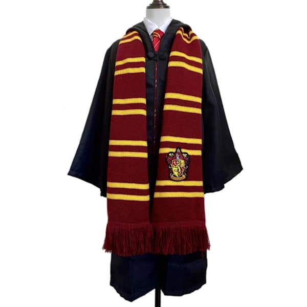 Harry Potter-skjerf, et mykt og klassisk vinterstrikket skjerf, Gryffindor.,AB