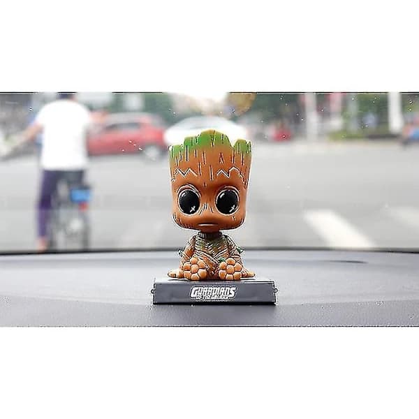 Tecknad Groot Bil Dash Bobblehead Actionfigur Söt Anime Groot Biltillbehör Ny, SD