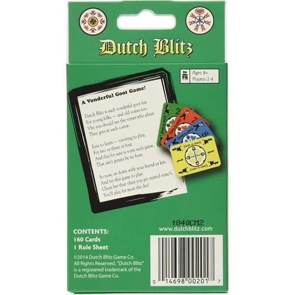 Dutch Blitz: Original og utvidelsespakke, SEB