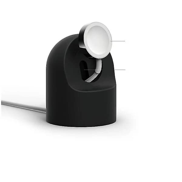 Station til Apple Watch Oplader Tilbehør Opladerstander (Sort),SD