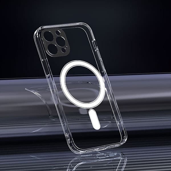 iPhone 12 Pro Cover Clear Magsafe Hard Plastic Transparent, AB