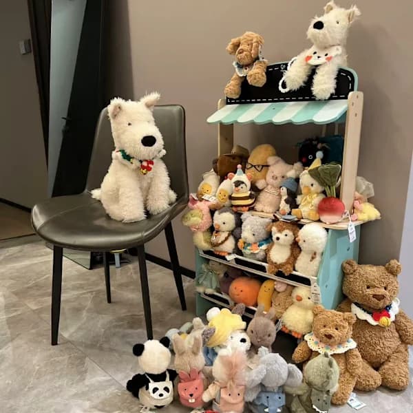 Jellycat capybara gosedjur 20cm lockig uggla, SD