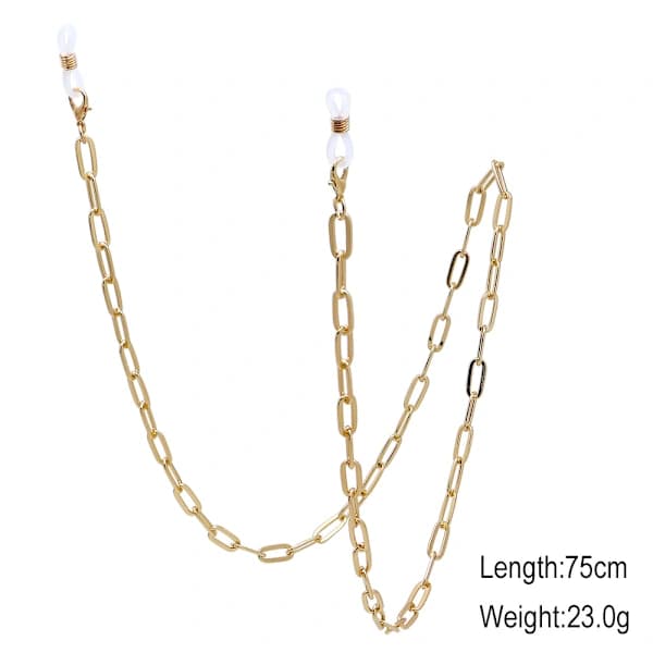 Stylish Practical Glasses Cord Spectacle Chain Gold, SEB