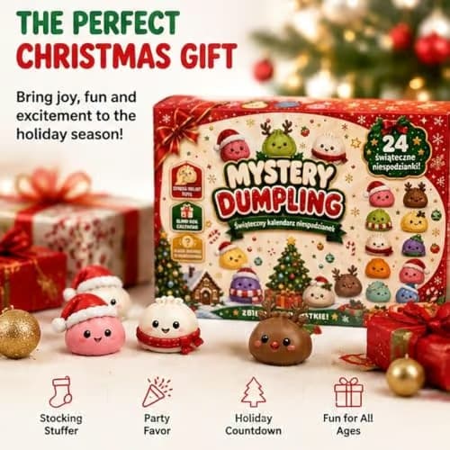 Jule-Squishies Adventskalender 2026 Nedtællingskalender til voksne White