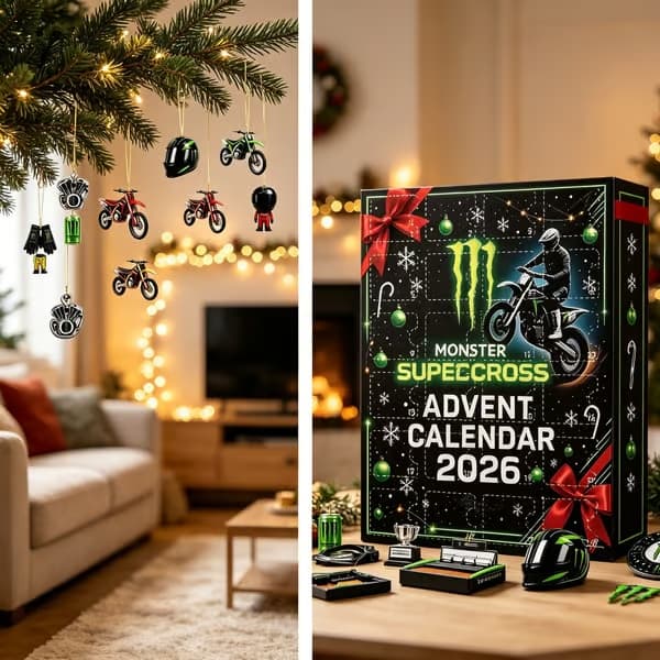 Adventskalender - Motocrossracing - Julgransprydnad