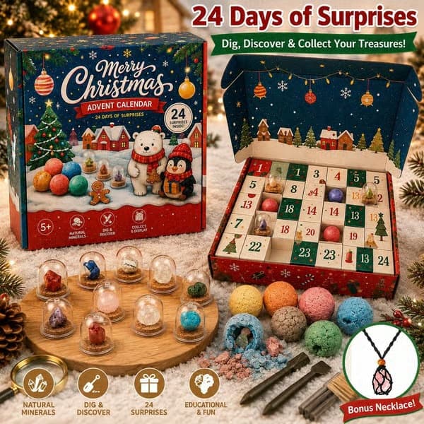 Julekalender til børn jule-nedtælling blind box legetøj DIY afrivningskalender juleoverraskelsesgave - ST-82-1 Squishy Box ST-82-1 Squishy Box