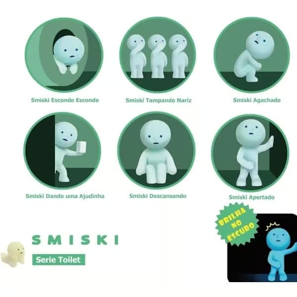 Äkta Smiski Corner Luminous Elf Series Blind Box, slumpmässig figur, 1 st, samlarobjekt Exercise