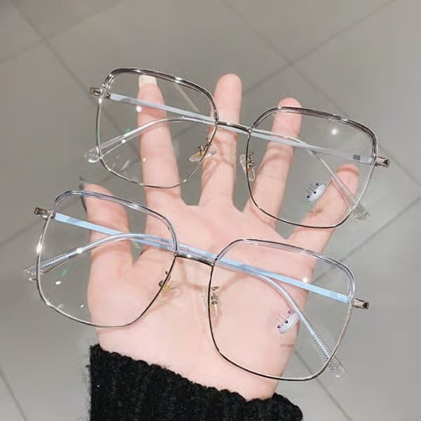Anti-blåljusglasögon Oversize-glasögon Pink