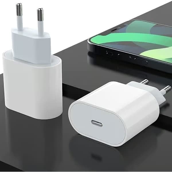 1-pak - iPhone-oplader - Hurtigoplader - Adapter + 2m kabel 20W Lightning Hvid 1-Pak iPhone (NT) 1-pack Lightning