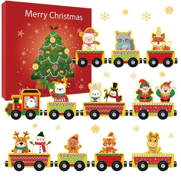 Julekalender til børn jule-nedtælling blind box legetøj DIY afrivningskalender juleoverraskelsesgave - ST-82-1 Squishy Box ST-82-1 Squishy Box
