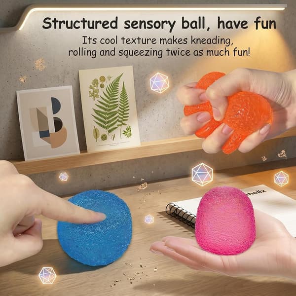 1 st Gumdrop Squishy Leksaker, Fidget Leksaker Stressleksaker för Tonåringar och Vuxna Blue
