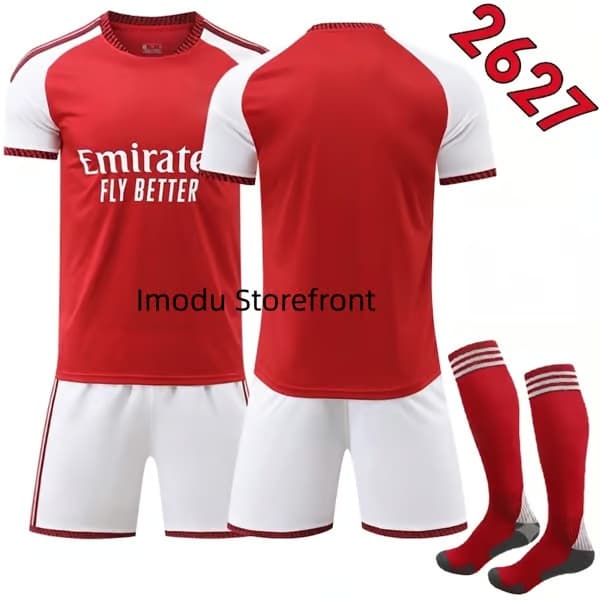 2026-2027 Arsenal hjemmebanesæt til børn med strømper nr. 10 Eberechi Eze No.10 Eze 28