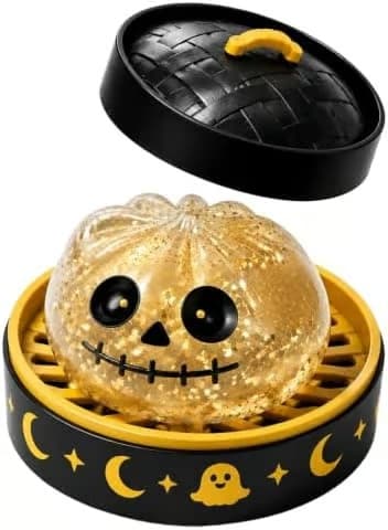Halloween Ghost Dumpling Squishy-leke, søt og skummel klembar figur med dampkoker, myk sensorisk fidget-stressball til Halloween-fest Style 2