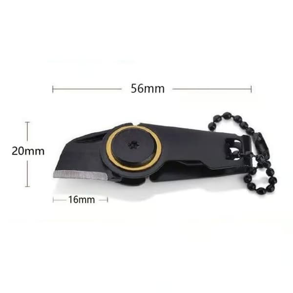 Minikniv för nyckelring utomhus EDC, hopfällbar
