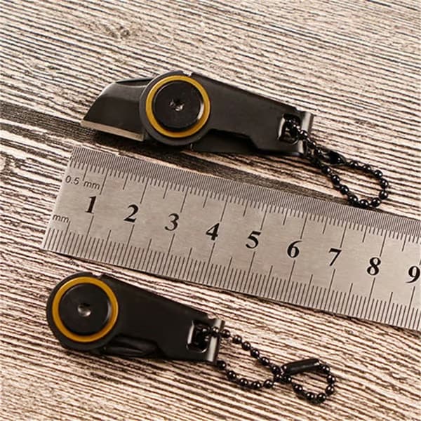 Minikniv för nyckelring utomhus EDC, hopfällbar