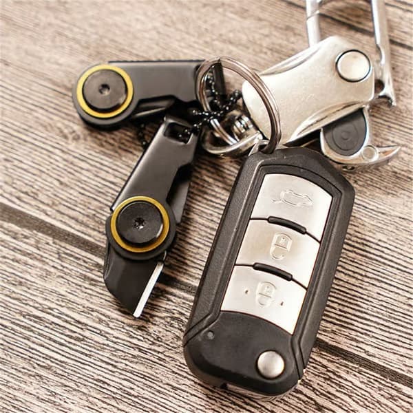 Minikniv för nyckelring utomhus EDC, hopfällbar