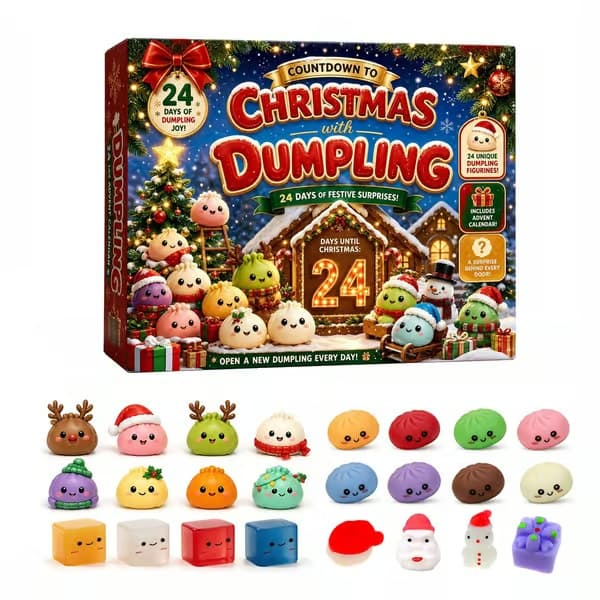 Jule-Squishies Adventskalender 2026 Nedtællingskalender til voksne White