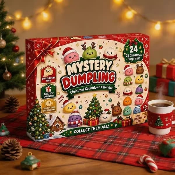 Jul-squishy adventskalender 2026 24 dagars överraskningar squishies leksakslåda julklapp för barn