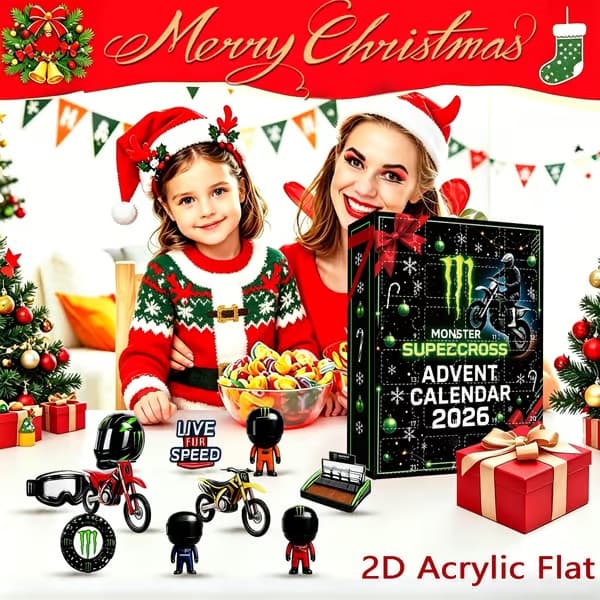Adventskalender - Motocrossracing - Julgransprydnad