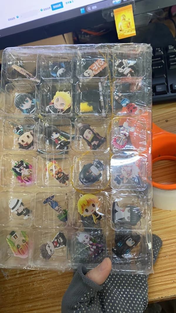 Jul- och adventskalender - Demon Slayer-tema adventskalender Blind Box Överraskningspresent