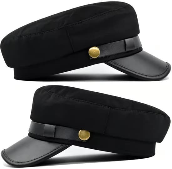 Unisex kjørecap klassisk retro-cap damehatt teatercap beret