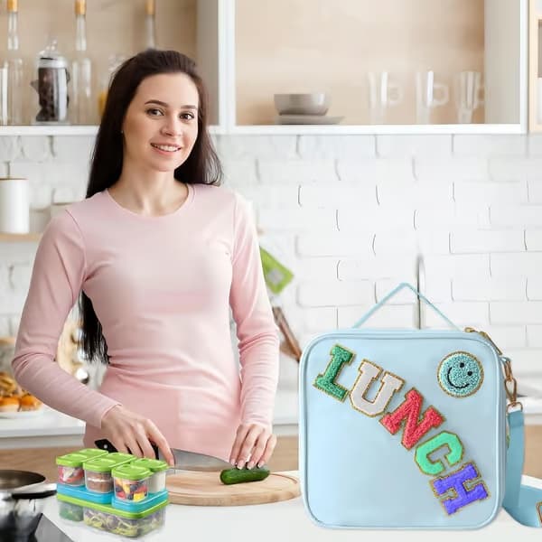Isolerad lunchväska med justerbar axelrem Blue