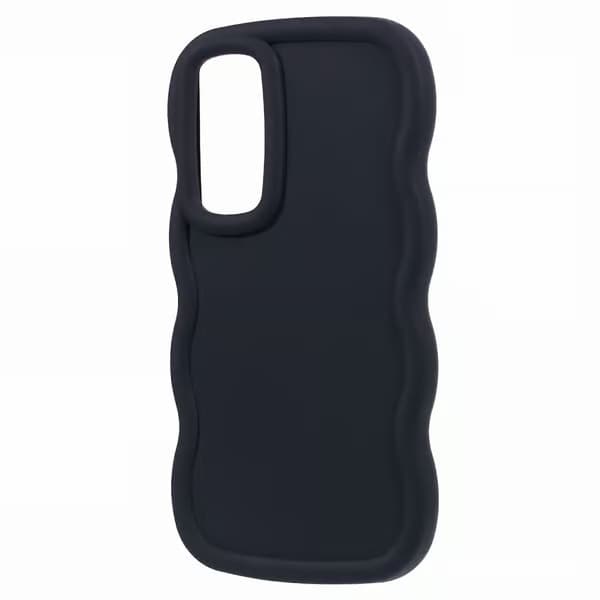 Fodral för Samsung Galaxy A15 4G/5G Vågformat stötsäkert TPU-telefonfodral Black