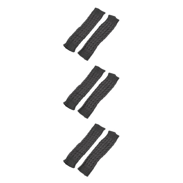 1/2/3/5 Varme og stilfulde strikkede benvarmere til cosplay og mørkegrå 42cm dark grey 42cm 3Set