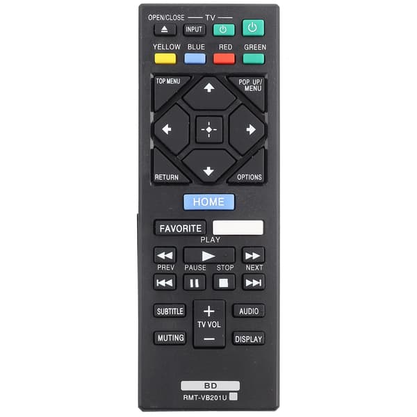 Erstatningsfjernkontroll RMTVB201U DVD BluRay for SONY BDPS3700 BDPBX370