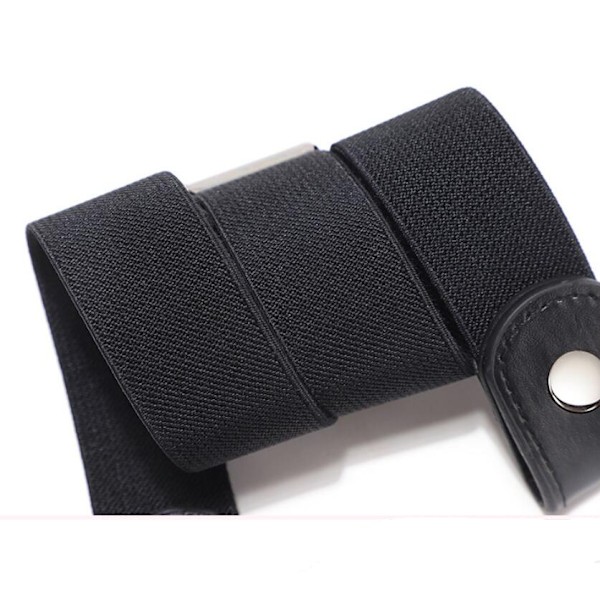 Spännlöst elastiskt bälte för kvinnor och män, bekvämt justerbart osynligt stretchbälte för jeans, shorts och byxor
