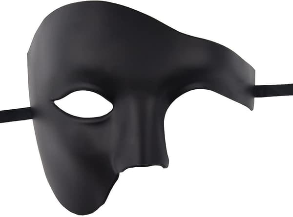 Naamio miehille Halloween Oopperan kummitus -naamiaisnaamio Black