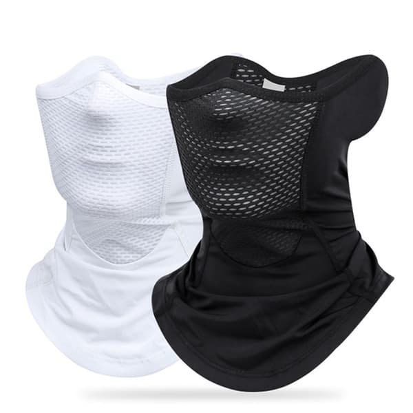 Ice Silk Urheilu Kaulan Damaski Ulkoilu Pöly Kasvosuojus Black