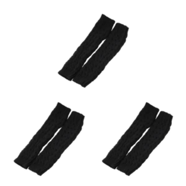 1/2/3/5 Varme og stilfulde strikkede benvarmere til cosplay og sort 42cm black 42cm 3Set