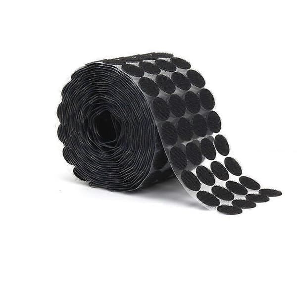 1000 Stykker 10mm Prikker Selvklebende 500 Par Selvklebende Prikker db Black