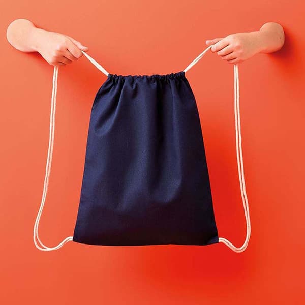 Nutshell Drawstring Gymsac French Dark Navy/Natural French Dark Navy/Natural One Size