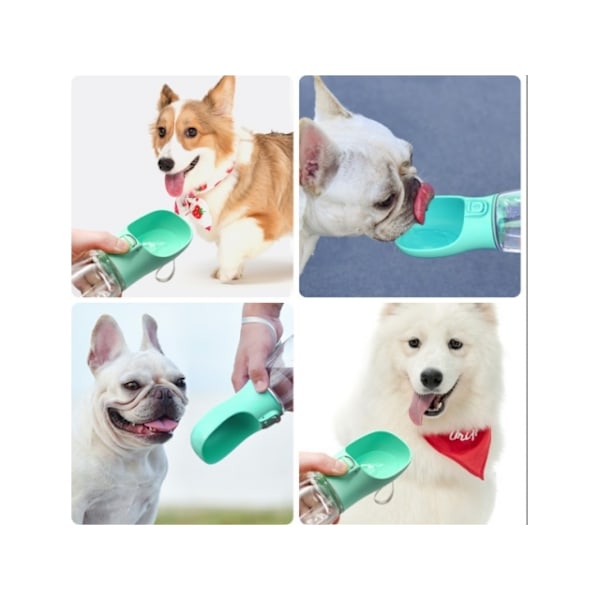 Vattenflaska för Hund / Hundflaska 350ml - Grön Green Grön