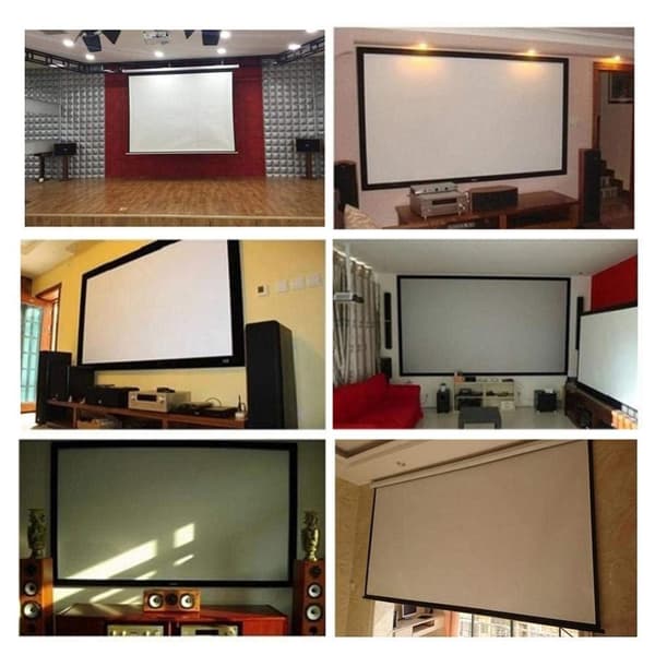 Projektionslærred 120 Tommer Til Projektor Lærred 240 x 180 cm White Vit