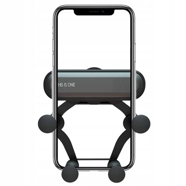Mobilholder til bilens ventilationsgitter, sort black